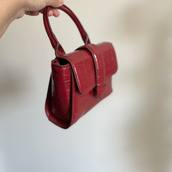 Zara Red Mini Bag with long strap - Picture 4 of 4